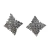 Diamond stud earrings for women, light luxury, simple and versatile, fashionable earrings, single piece Item Picture